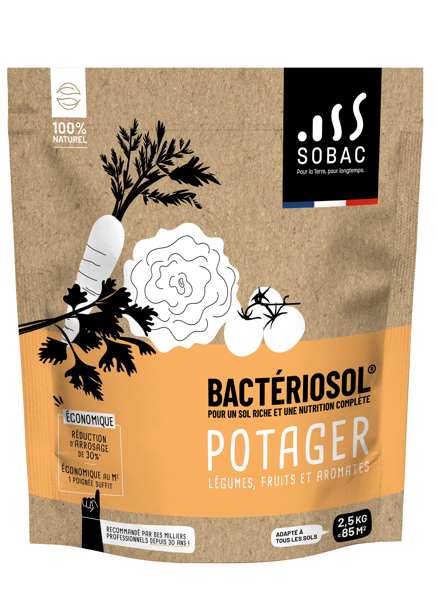Fertilisant Bactériosol potager 2.5 kg
