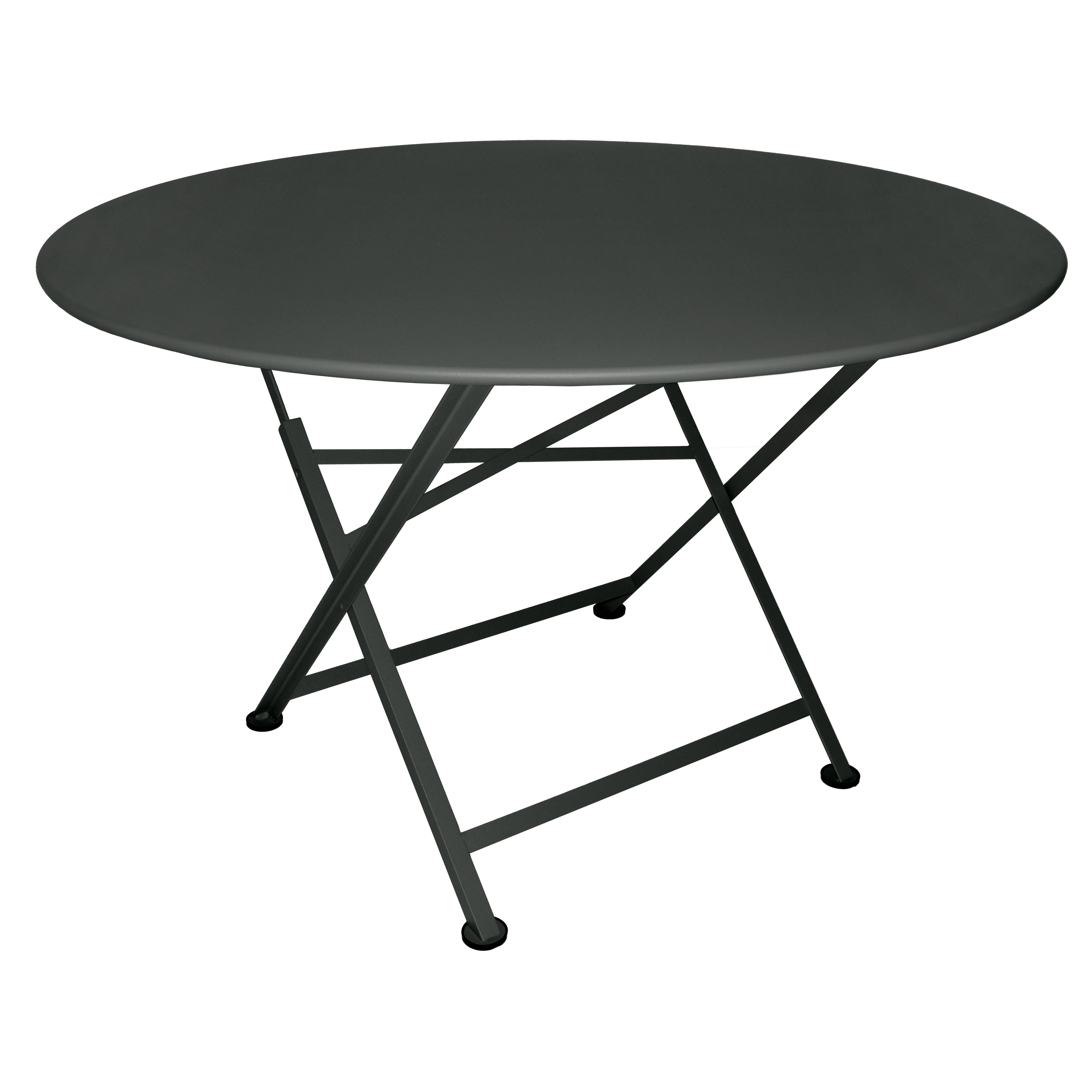 Fermob - Table de jardin ronde pliante acier carbone 6 personnes Cargo Fermob