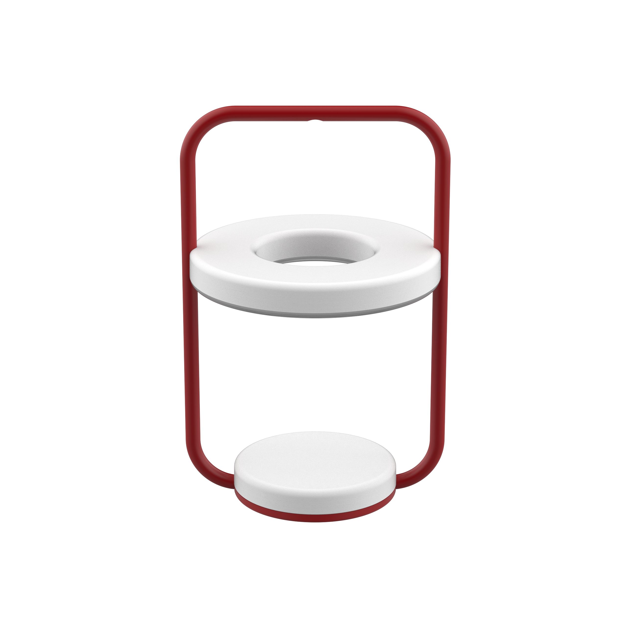 Lampe extérieur sans fil Ulli ABS rouge Ø18 cm H.29.5 cm - Fermob - Image 1