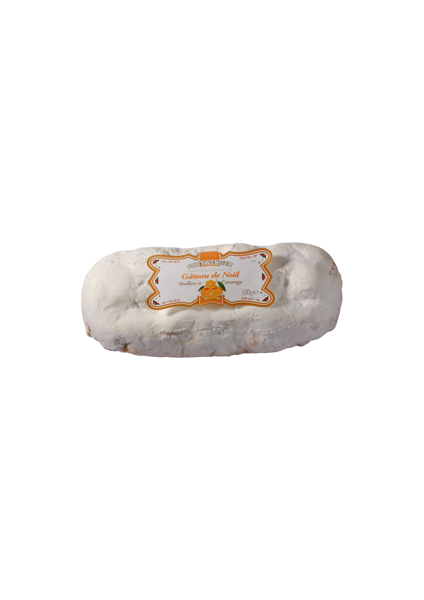 Fortwenger - Stollen orange et pâte d'amande 500 g - Fortwenger