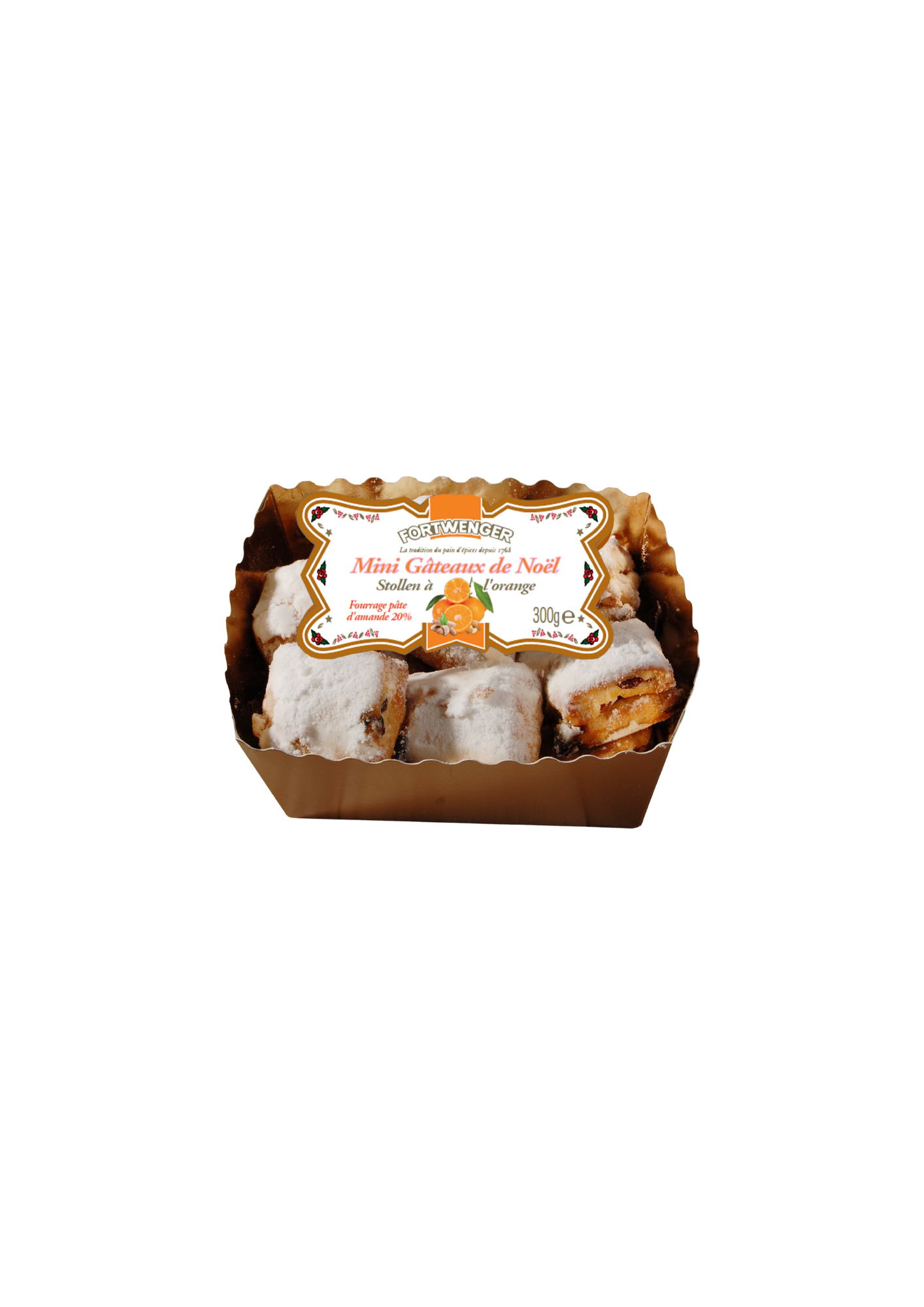Fortwenger - Stollen orange et massepain300 g - Fortwenger