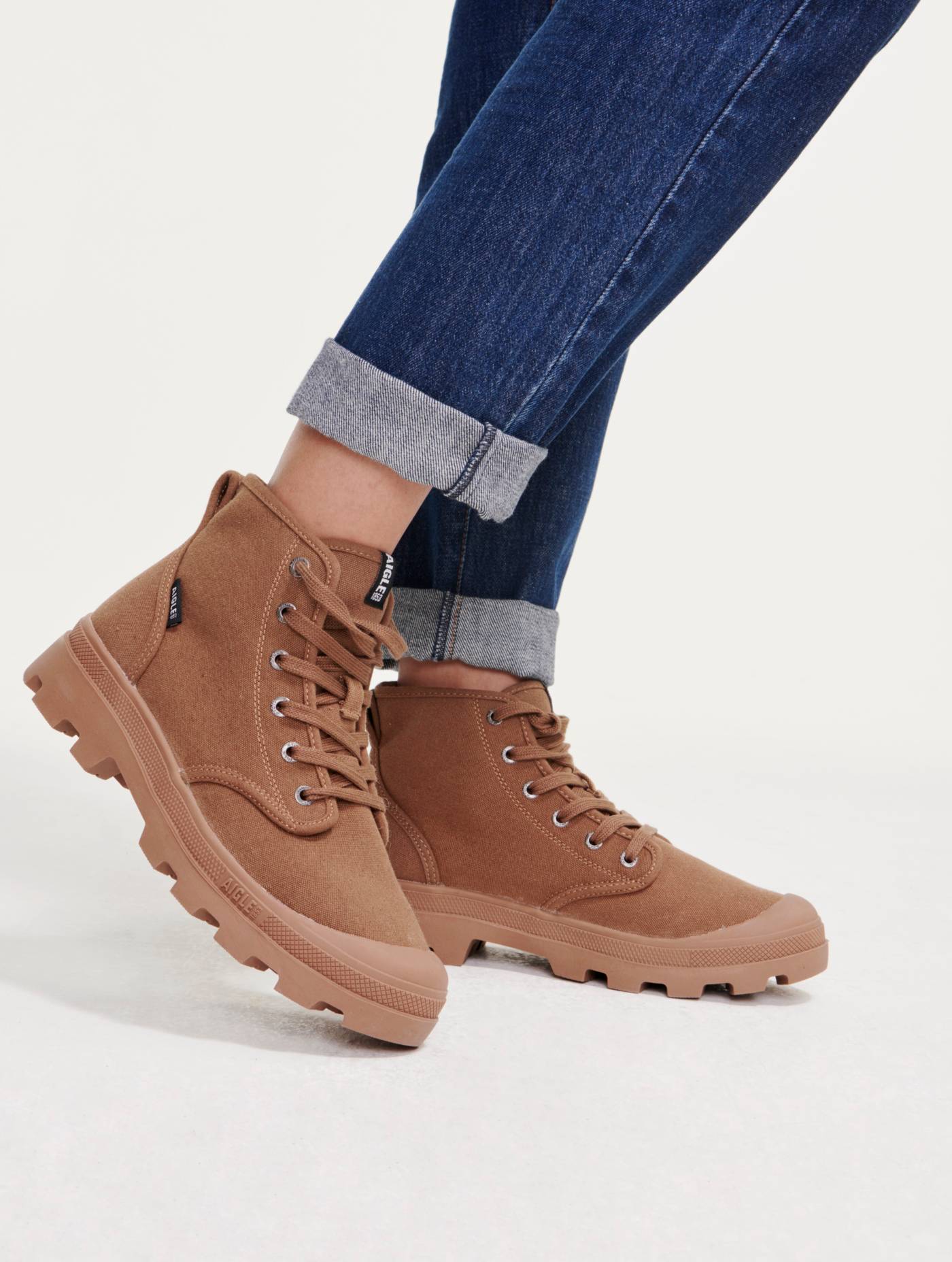 Chaussure polyvalente en coton recyclé marron taille 37 - Aigle - Image 1