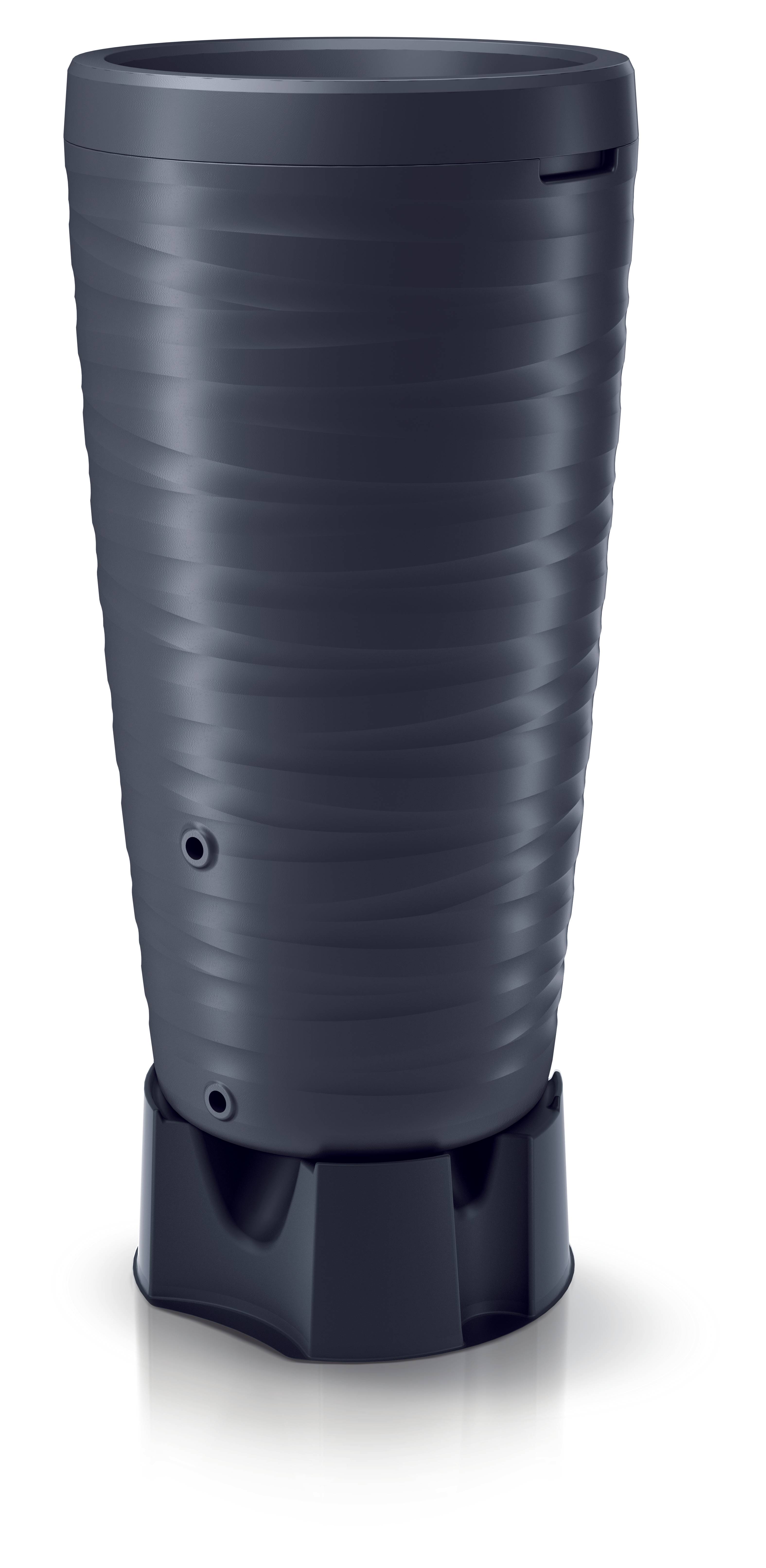 Sans Marque - Récupérateur d'eau de pluie 240L robinet inclus gris anthracite 2 en 1 - Image 5