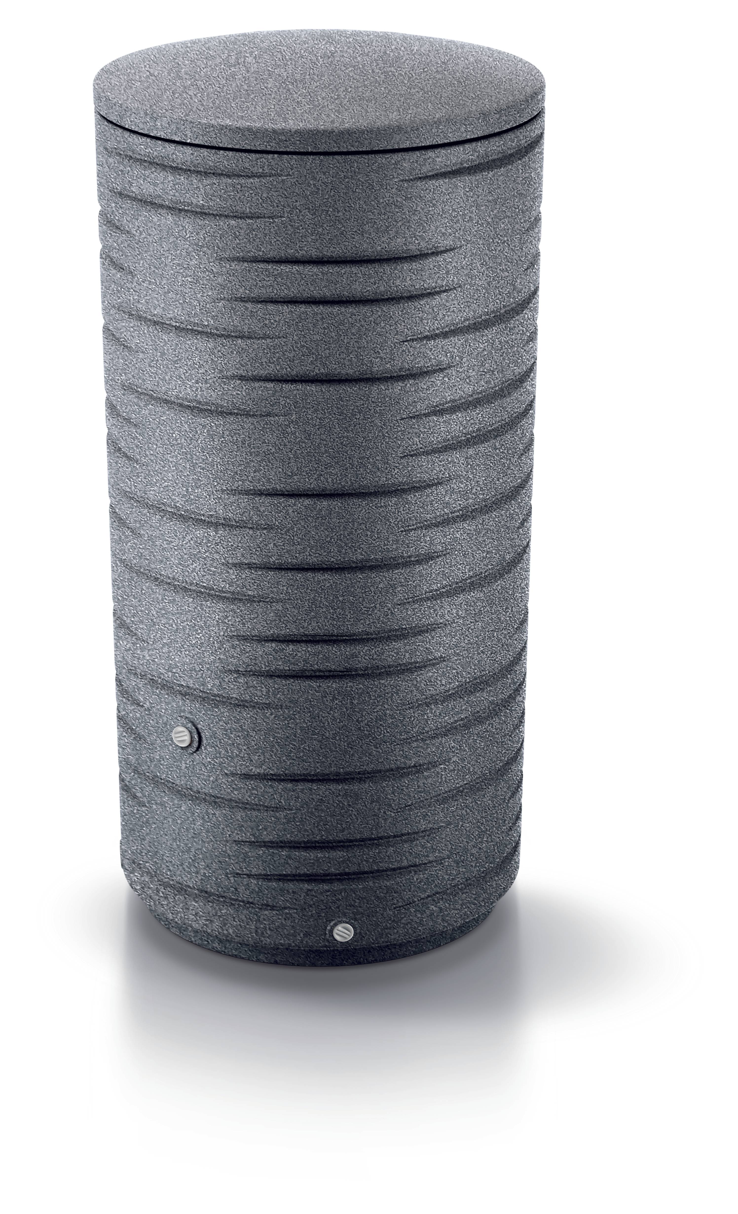 Sans Marque - Récupérateur d'eau de pluie 290L robinet inclus cylindrique effet granit - Image 3