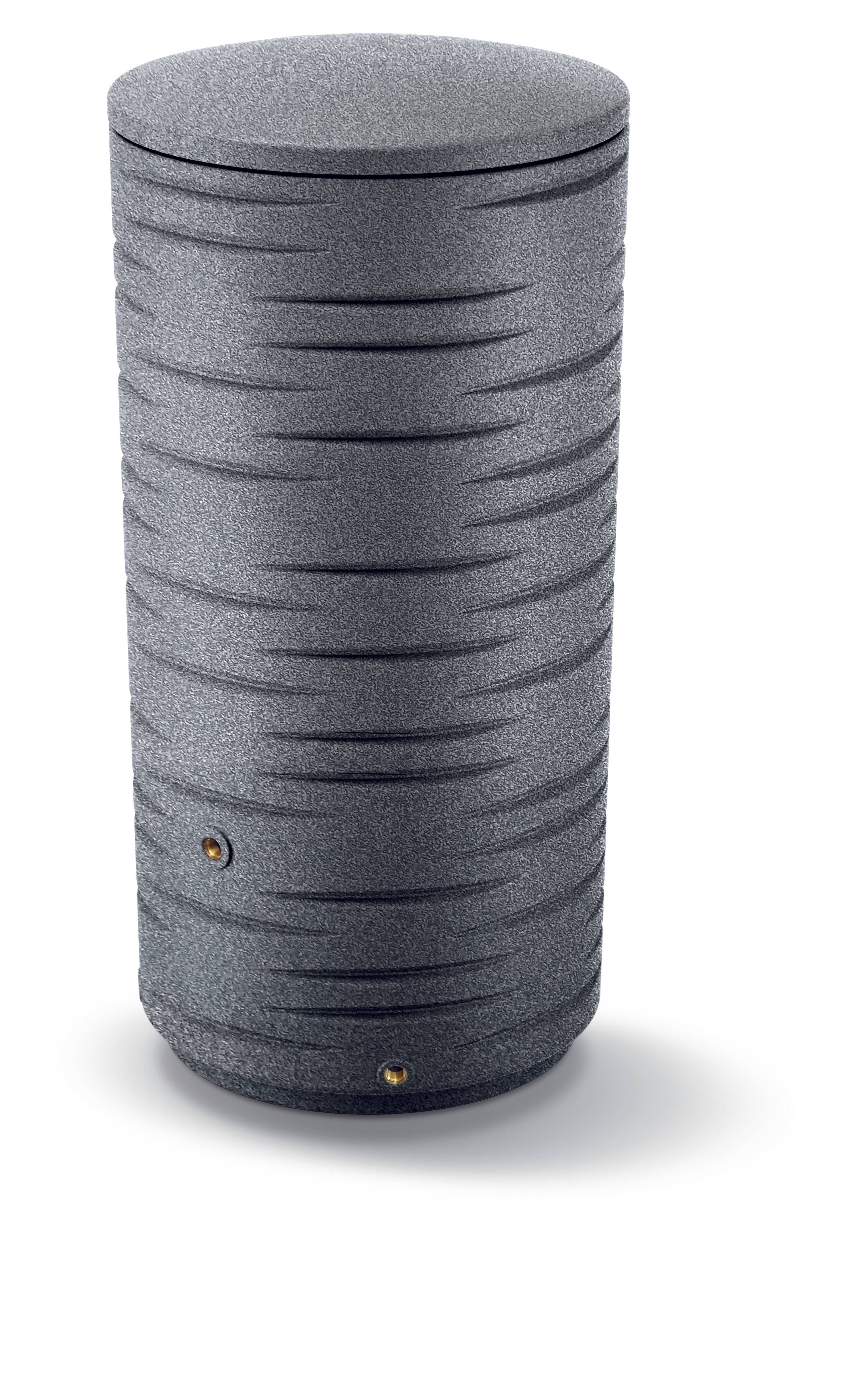 Sans Marque - Récupérateur d'eau de pluie 290L robinet inclus cylindrique effet granit - Image 4