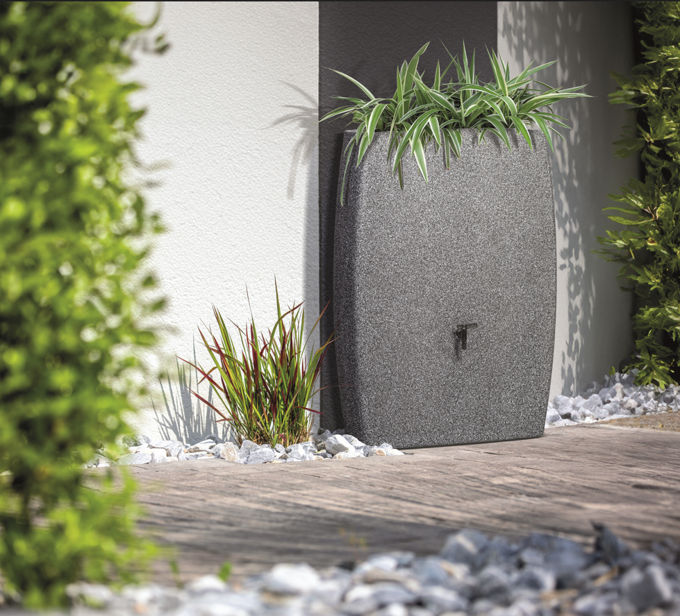 NONAME - Récupérateur d'eau mural - 270 L - effet granit - gris - Image 2
