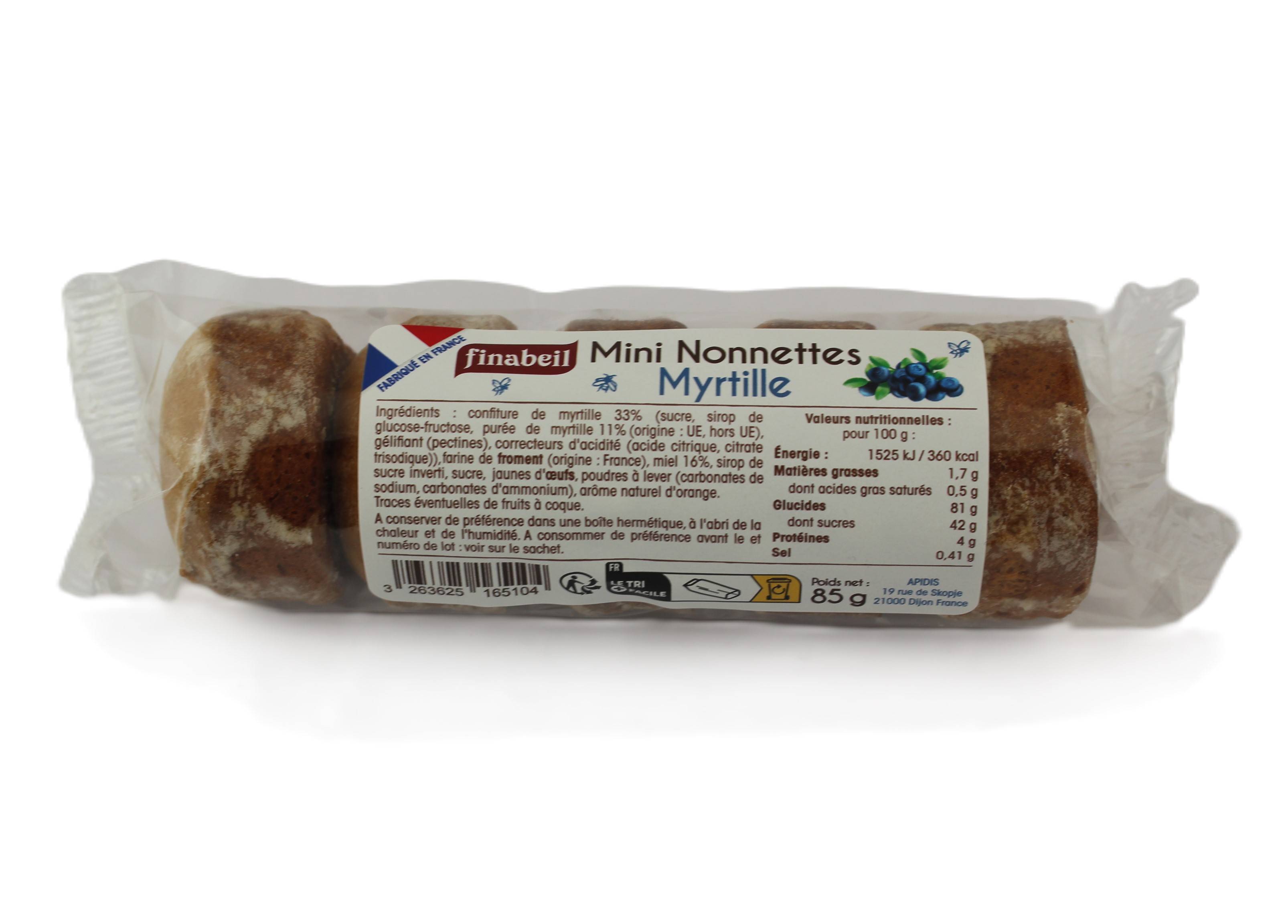 Finabeil - 5 mini nonnettes myrtilles de 17 g - Finabeil - Image 1