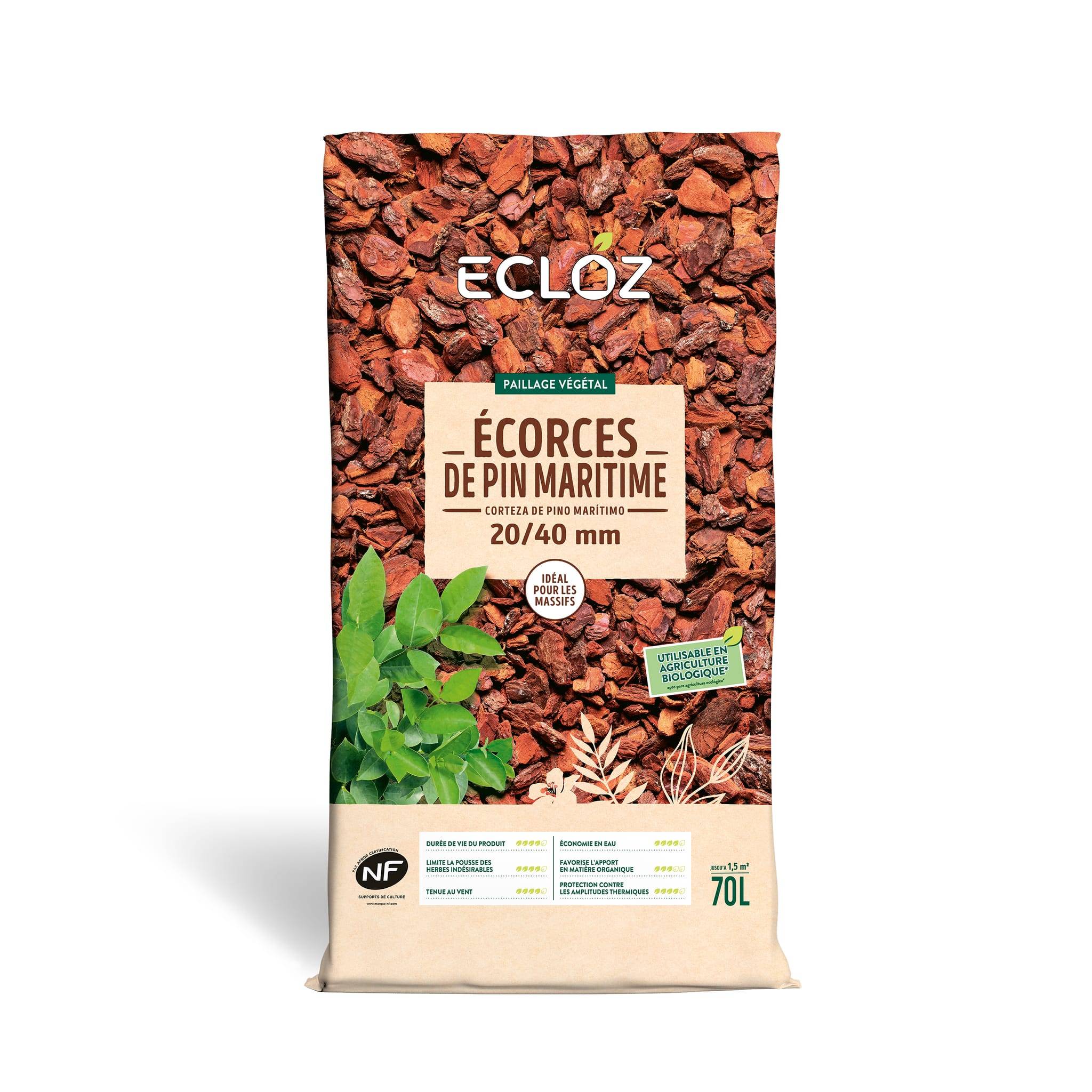 Ecloz - Ecorces de pin maritime 20/40 mm sac de 70L ECLOZ - Image 3