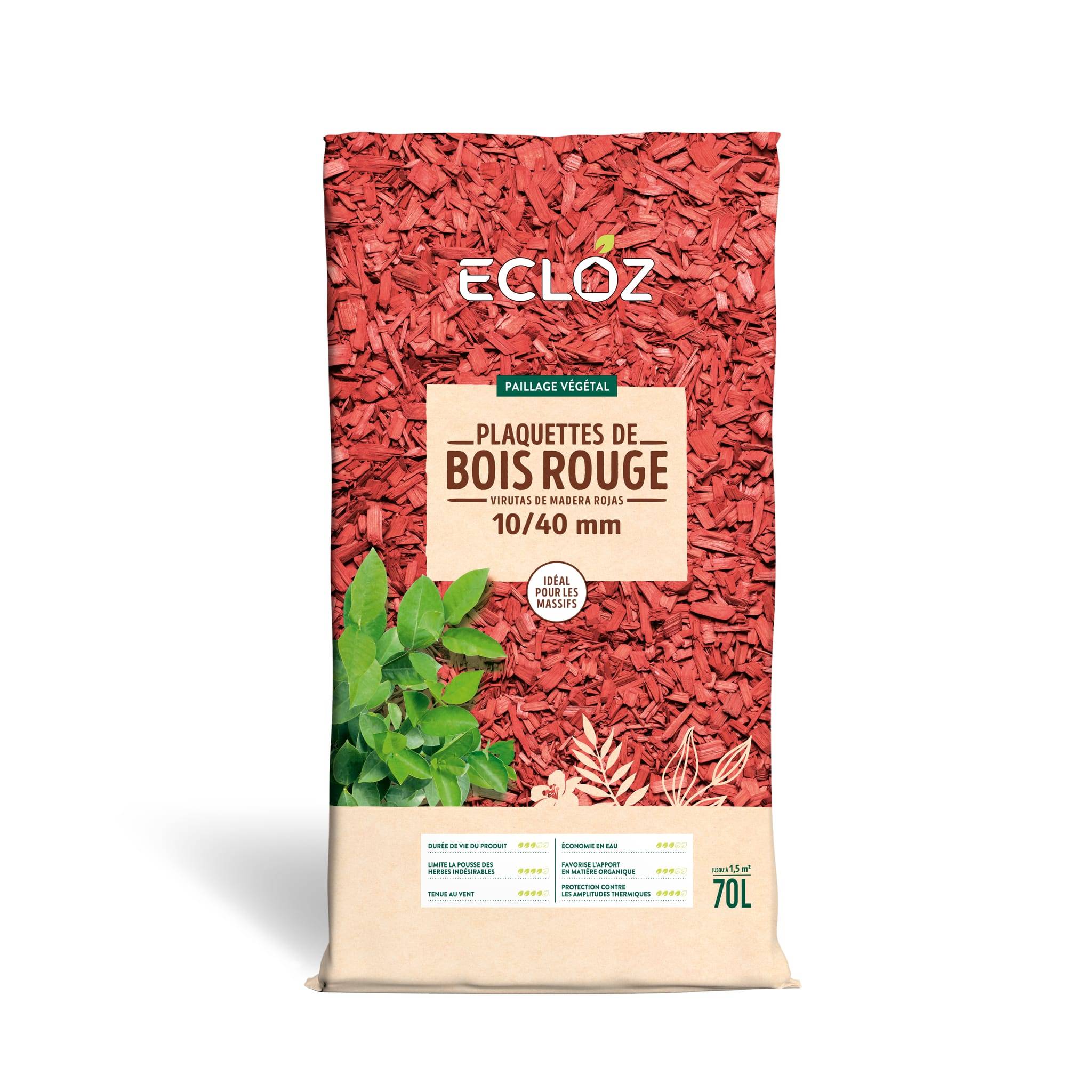 Ecloz - Plaquettes de bois rouge 70 L - Calibre 10/40 mm - ECLOZ - Image 6