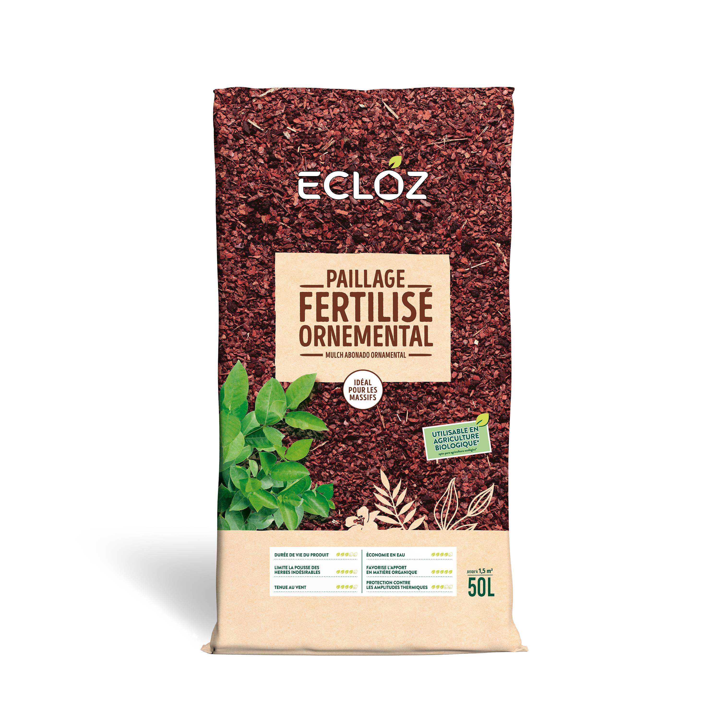 Ecloz - Paillage fertilisé ornemental 50L - ECLOZ - Image 2