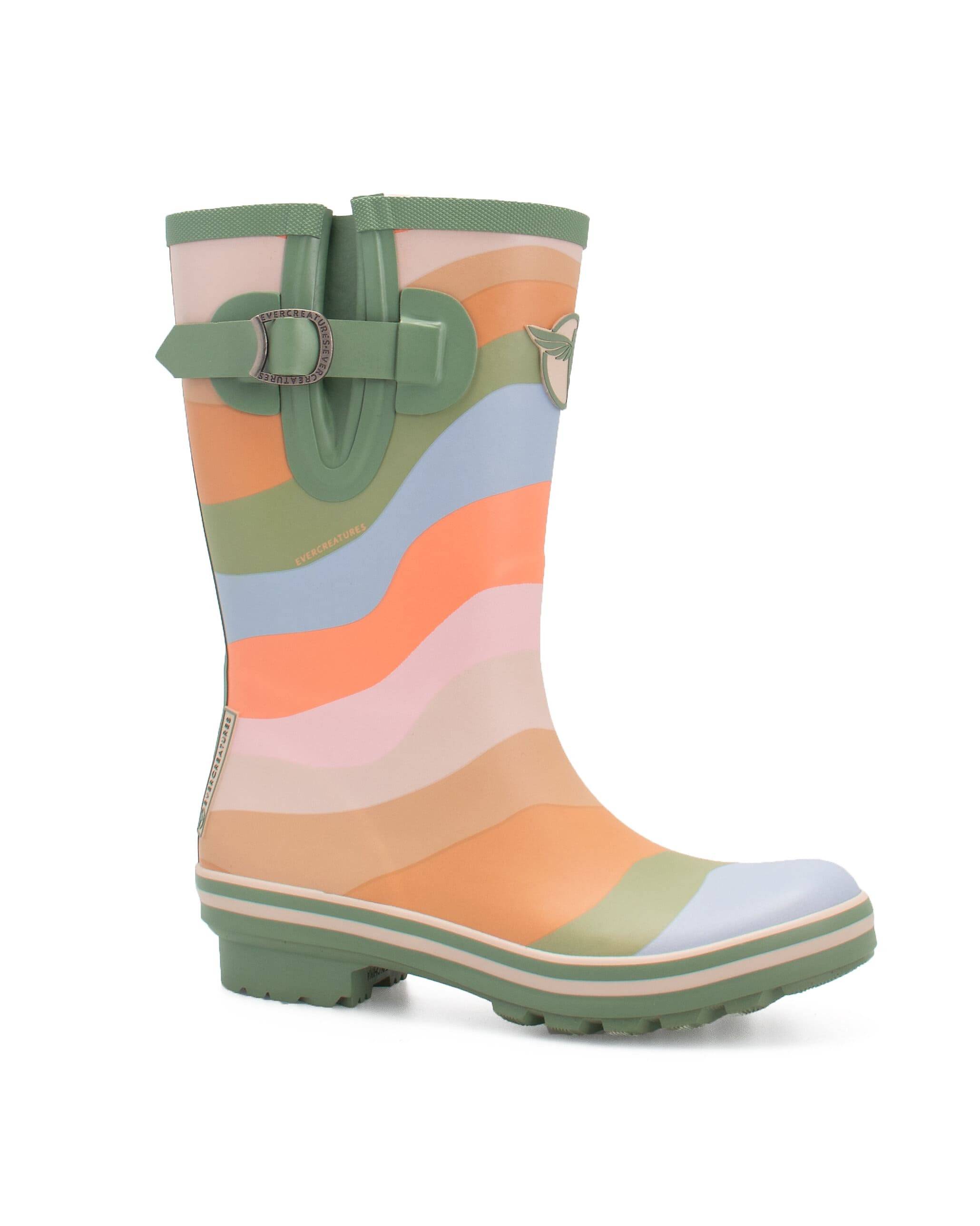 Rouchette - Demi-botte feeling en caoutchouc vert taille 36 - Rouchette