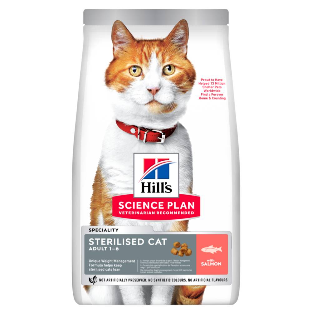 Science plan - Croquettes chat stérilisé au saumon 3 kg - Hill's Science Plan - Image 1