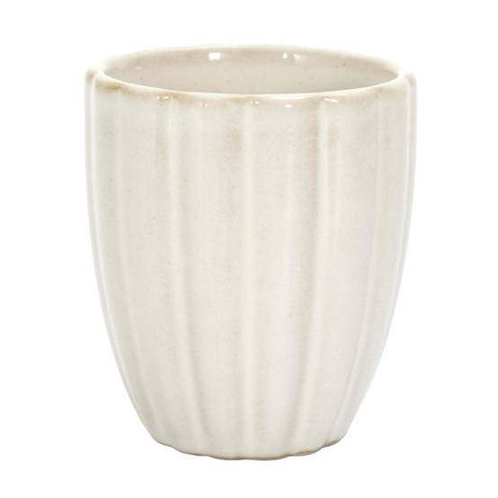 Lot de 6 tasses à café Vlora en grès beige Ø6.2 cm H.7.2 cm - The home deco factory - Image 2