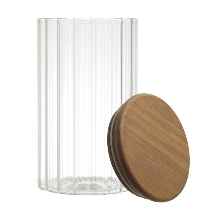 Bocal de conservation verre transparent Ø9xH.16 cm Jim - Image 6