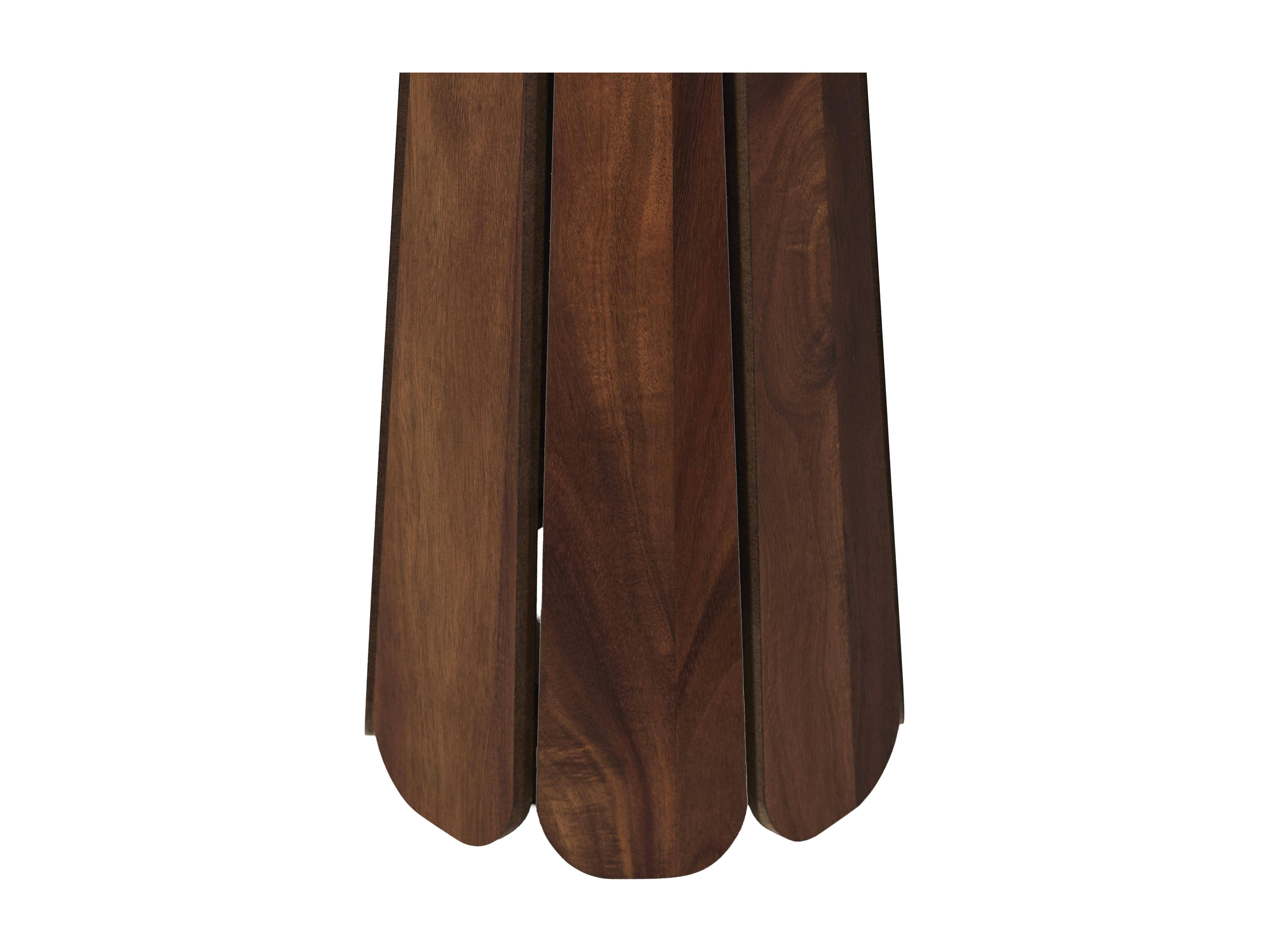 Table d'appoint Will en MDF marron L.30 x l.30 x H.55 cm - The home deco factory - Image 3