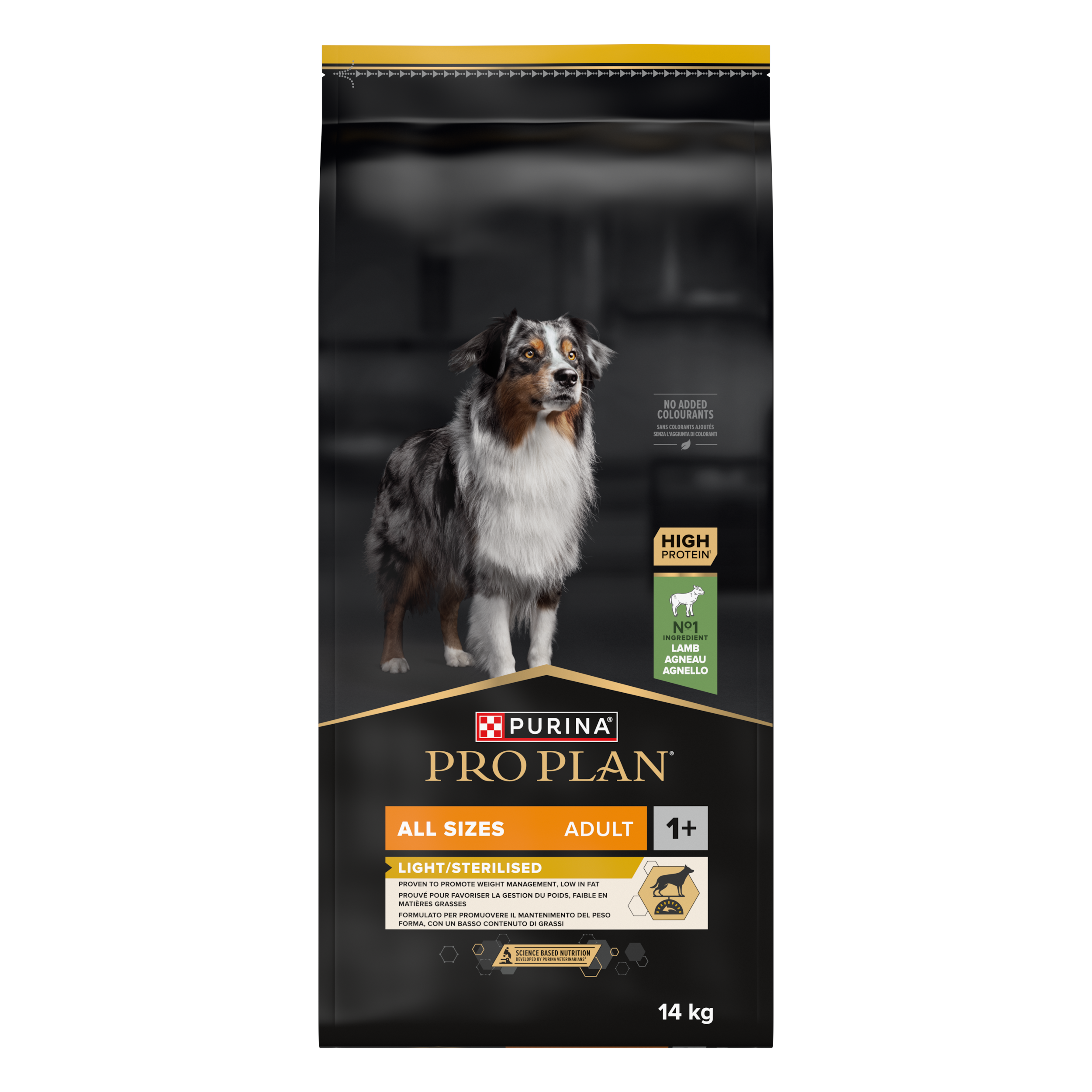 Purina Pro Plan - Croquettes pour chiens adultes toutes tailles Light / Sterilised Agneau 14 kg - Pro Plan - Image 2