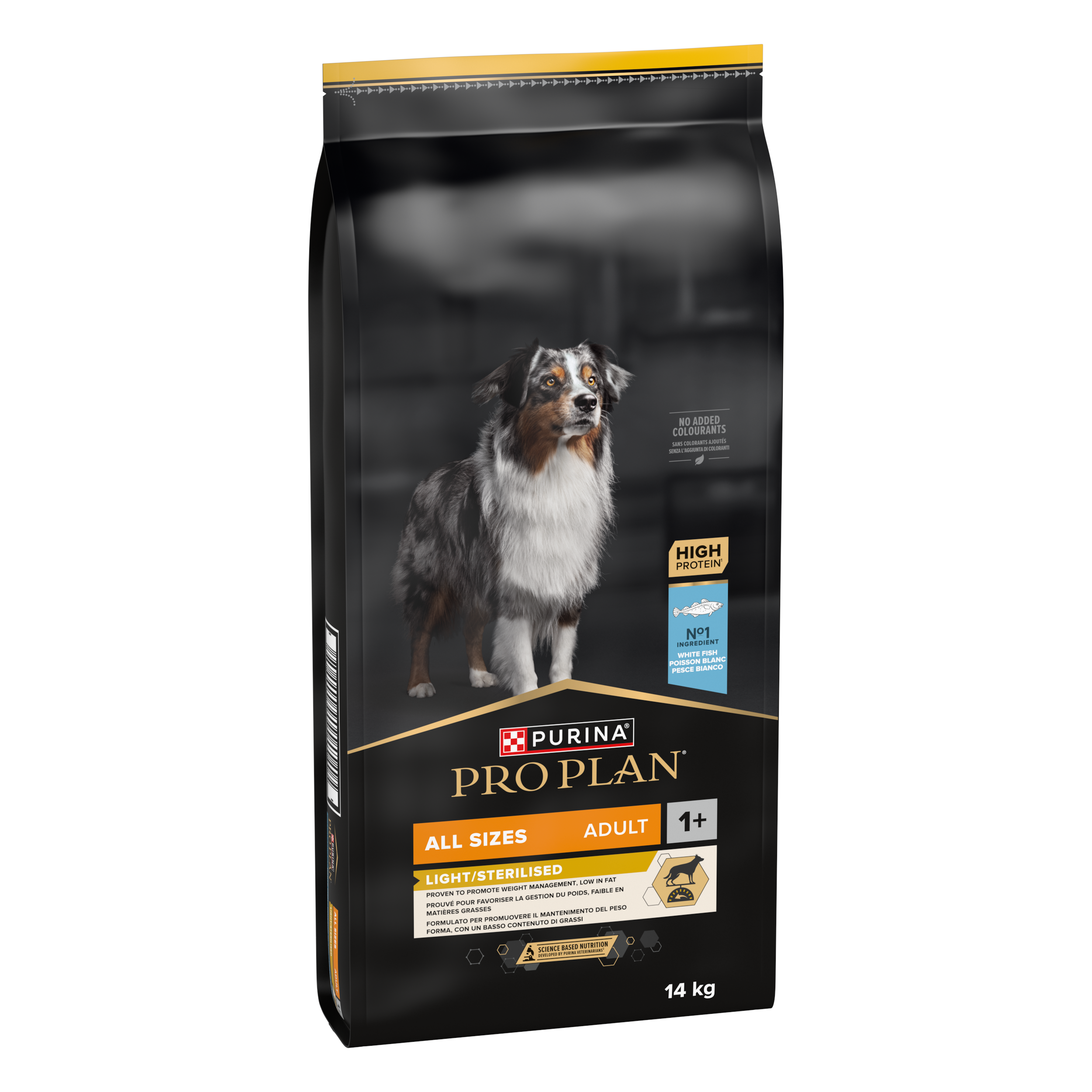 Purina Pro Plan - Croquettes pour chiens adultes toutes tailles Light / Sterilised Poisson blanc 14 kg - Pro Plan - Image 2
