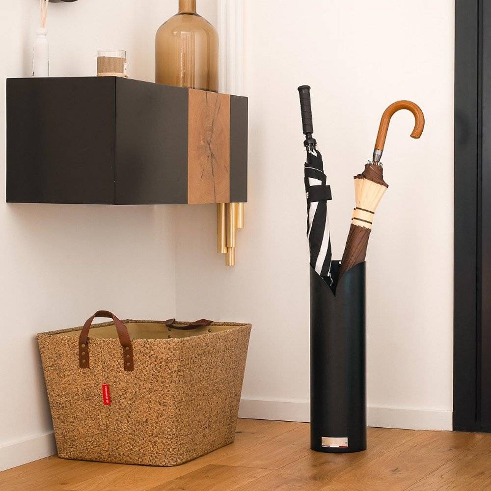 Porte-accessoires Volute en acier noir L.490 mm l.150 mm - Le marquier