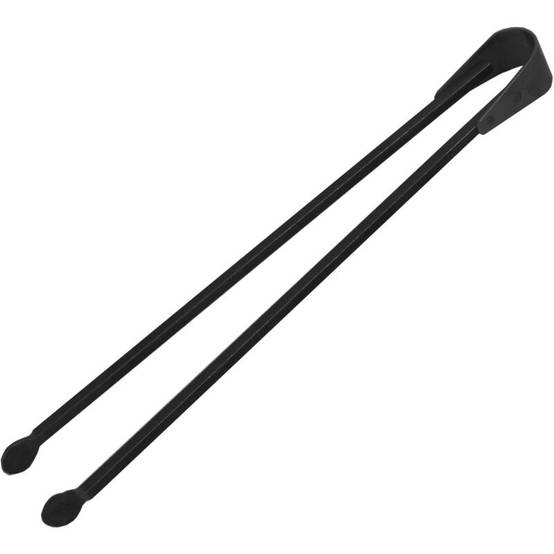 Pince de cheminée acier noir L.46 cm l.4 cm H.4 cm - Le marquier - Image 1