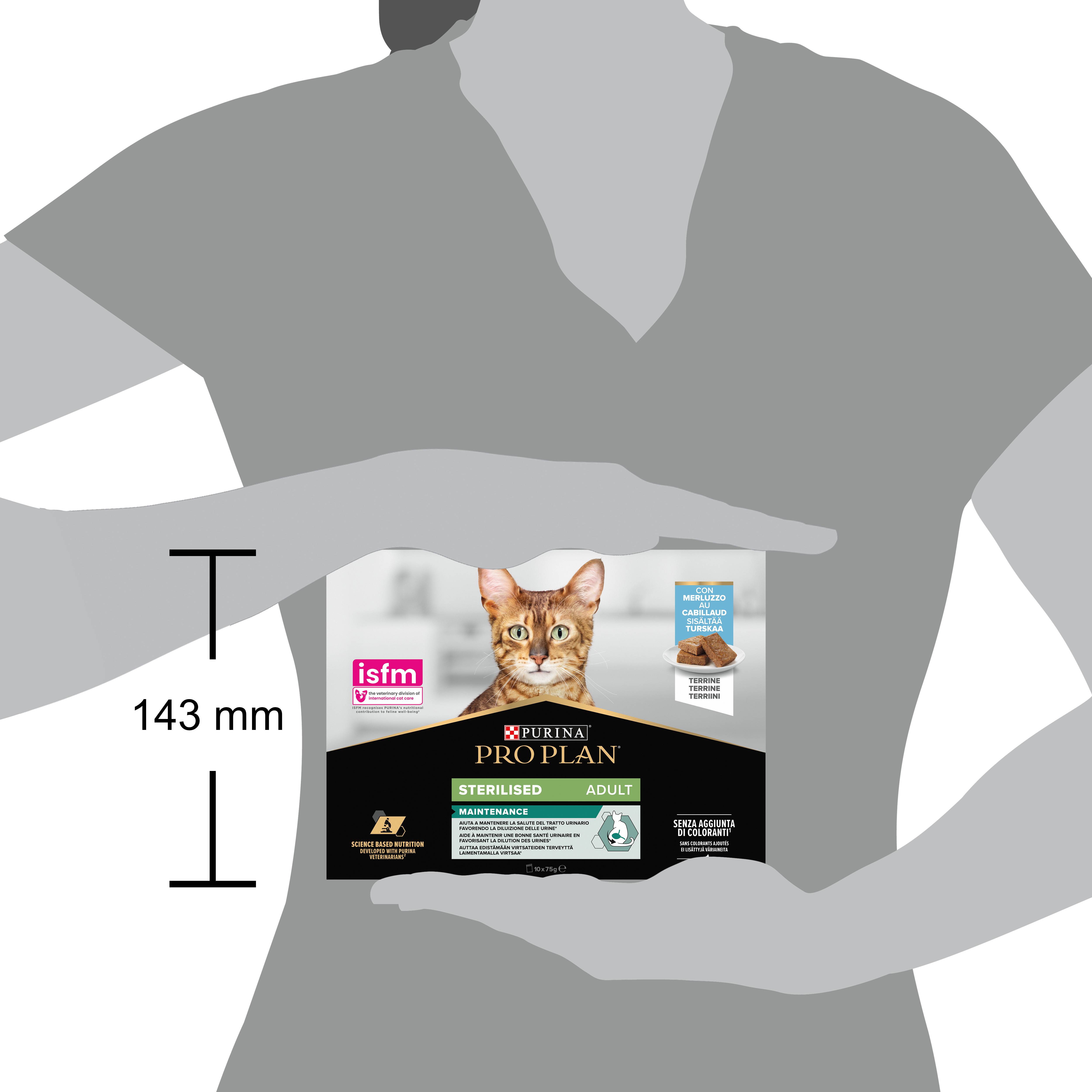 Purina Pro Plan - Terrine pour chat adulte stérilisé au cabillaud 10 x 75 g - Pro Plan - Image 11