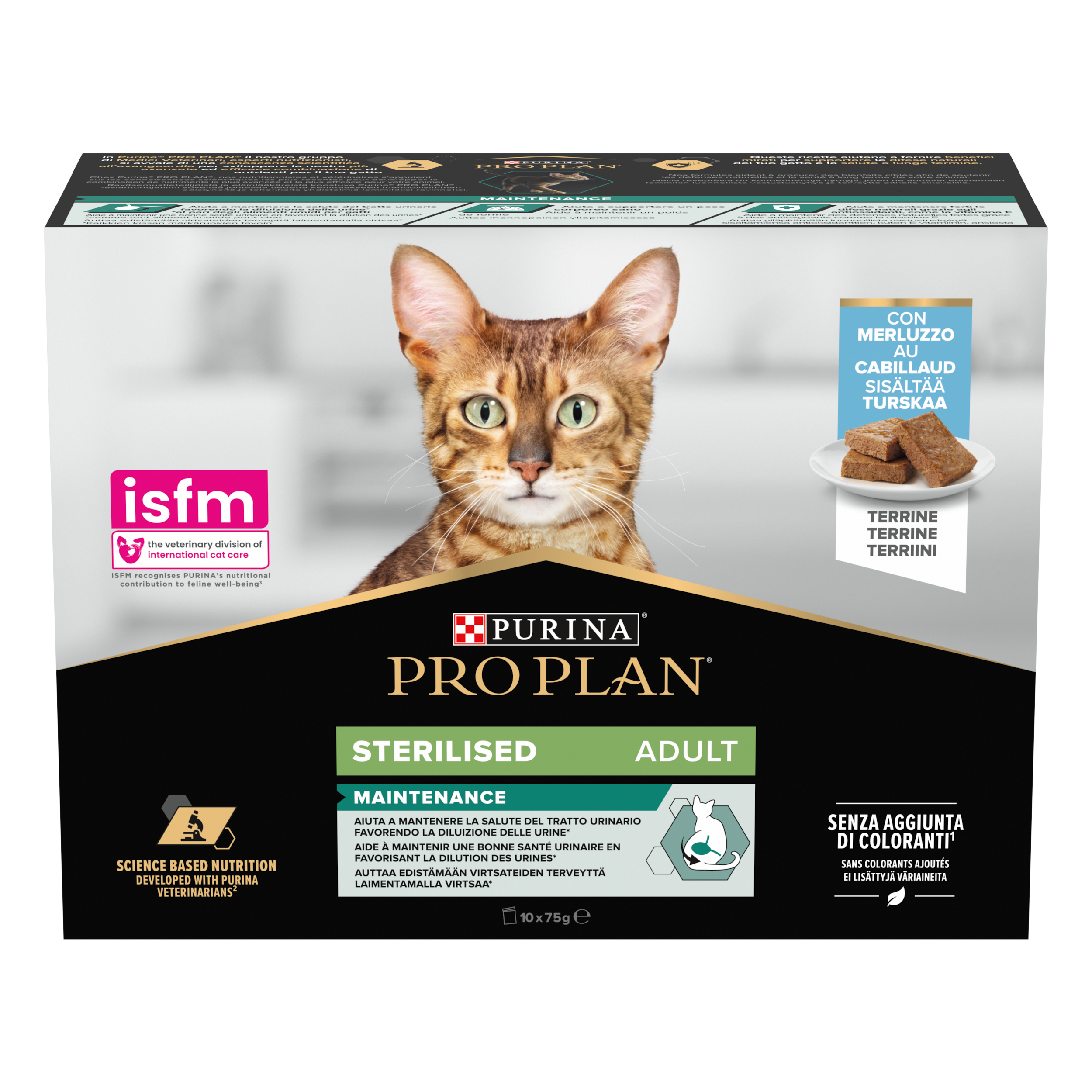 Purina Pro Plan - Terrine pour chat adulte stérilisé au cabillaud 10 x 75 g - Pro Plan - Image 7