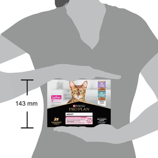 Purina Pro Plan - Pâtée chat adulte sauce digestion délicate multivariétés dinde et poisson 10 x 85 g - Pro Plan - Image 5