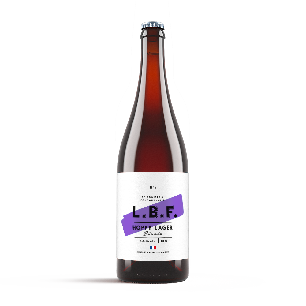 L.B.F. - Bière blonde (Lager) 5° 75 cl - L.B.F.