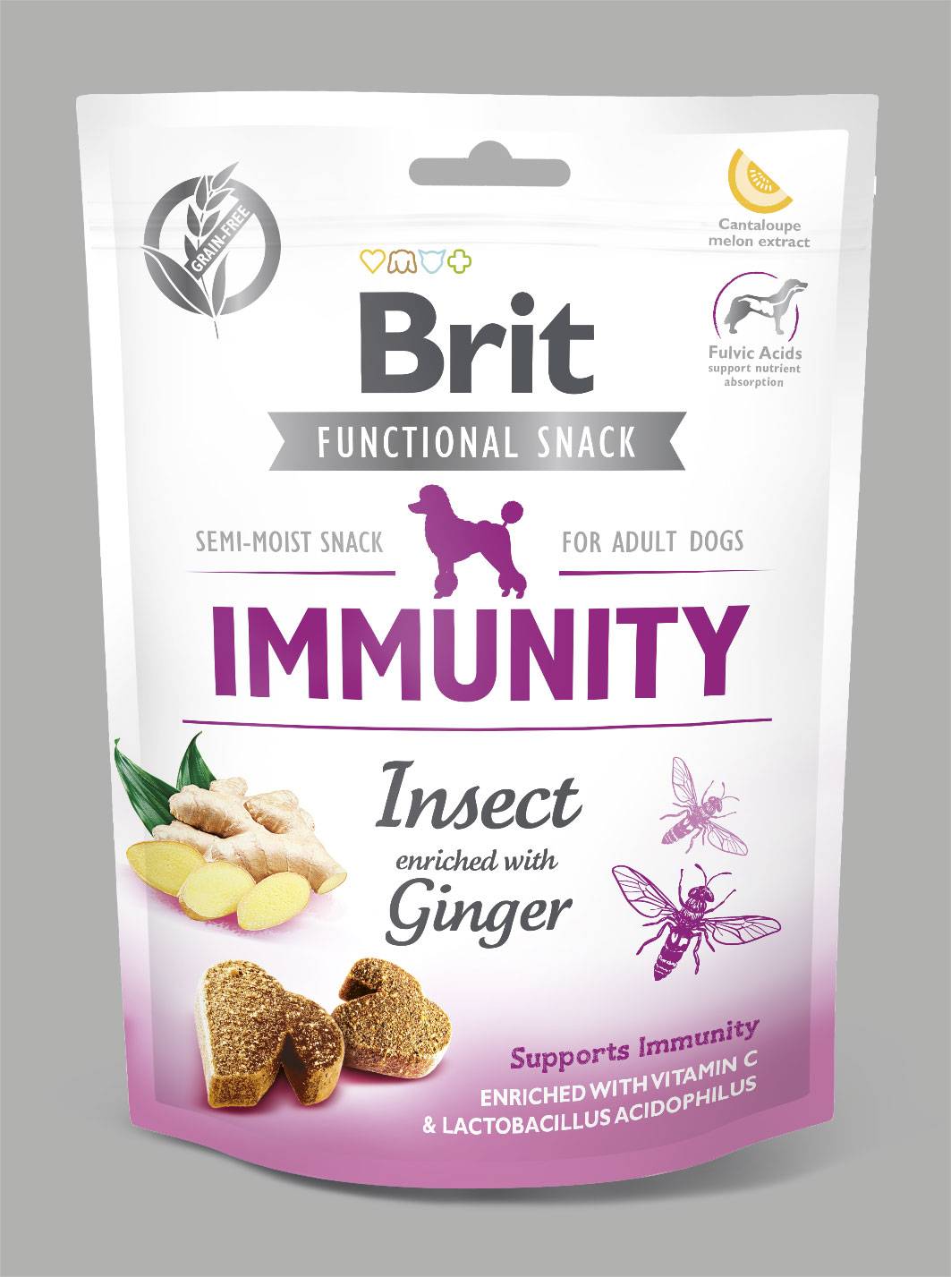 brit - Friandise chien adulte avec soutien de la fonction immunitaire aux insectes 150 gr - BRIT