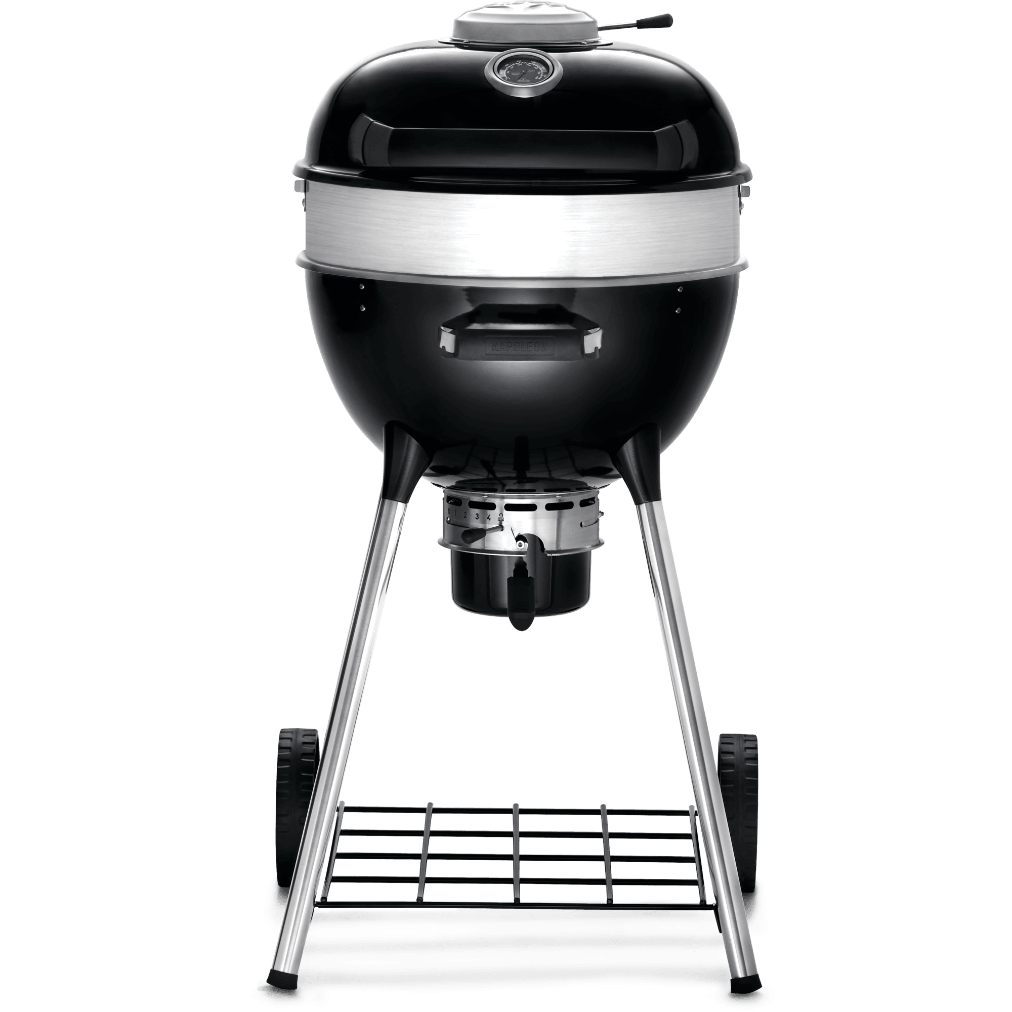 Napoleon - Barbecue à charbon Charcoal Kettle Pro 47 cm fonte émaillée noir L.53 l.63 H.100 cm - Napoleon - Image 2