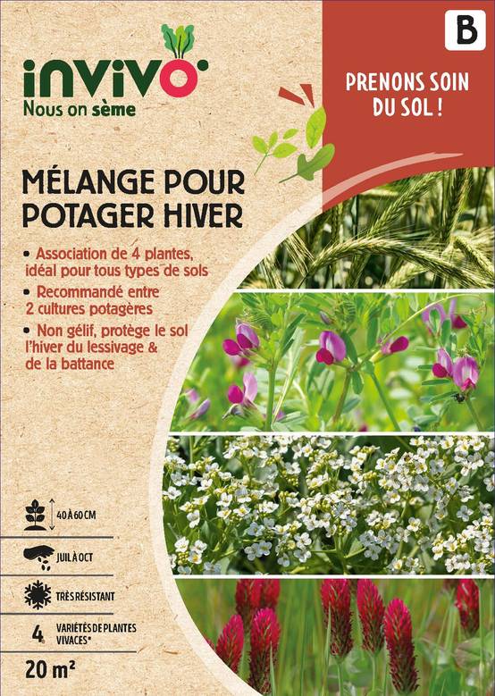 Invivo Nous On Sème - Semences mélange potager hiver 20 m2 - INVIVO Nous on sème - Image 1