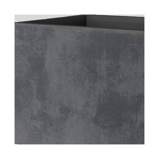 Pot de fleur cube plastique anthracite L.25 cm H.25 cm modèle Millennium R - Deroma - Image 3