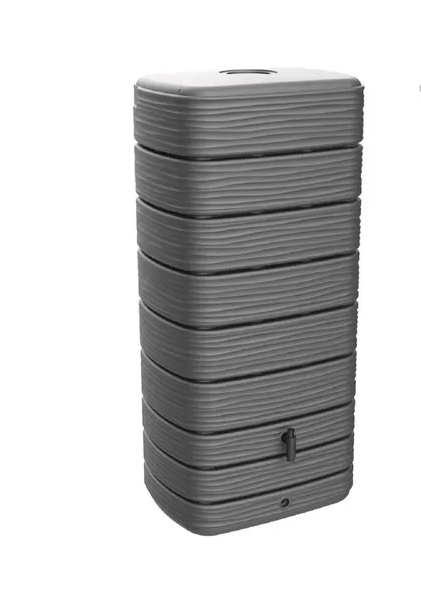 EDA Plastiques - Récupérateur d'eau de pluie 650L RECUP O gris anthracite - EDA