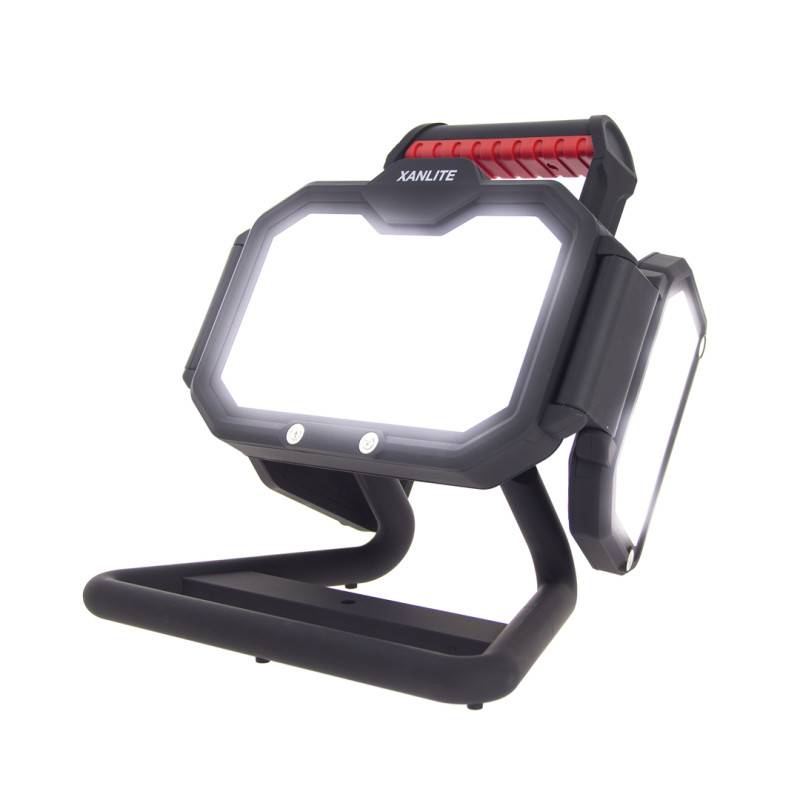xanlite - Projecteur LED 30W rechargeable USB-C équivalence 200W 3 modes 10h d'autonomie Blanc froid - Image 1