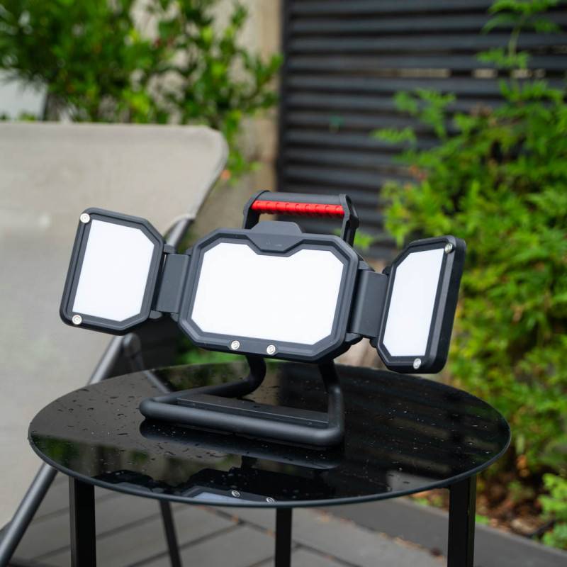 xanlite - Projecteur LED 30W rechargeable USB-C équivalence 200W 3 modes 10h d'autonomie Blanc froid - Image 4