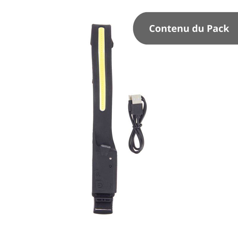 xanlite - Torche frontale LED sensor 3W, 120 Lumens & 5W COB LED, 300 lumens, rechargeable USB - Image 9
