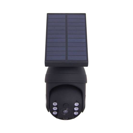 xanlite - Projecteur caméra factice solaire noir LED ,détecteur de mouvement désactivable, IP65, Blanc froid - Image 4