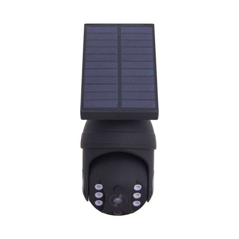 xanlite - Projecteur caméra factice solaire noir LED ,détecteur de mouvement désactivable, IP65, Blanc froid - Image 4