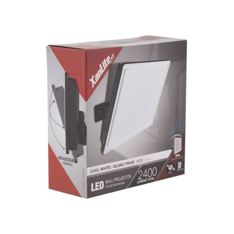 xanlite - Projecteur mural noir LED, IP65, 2600 Lumens, équivalence 160 W, 6500K, Blanc froid - Image 3
