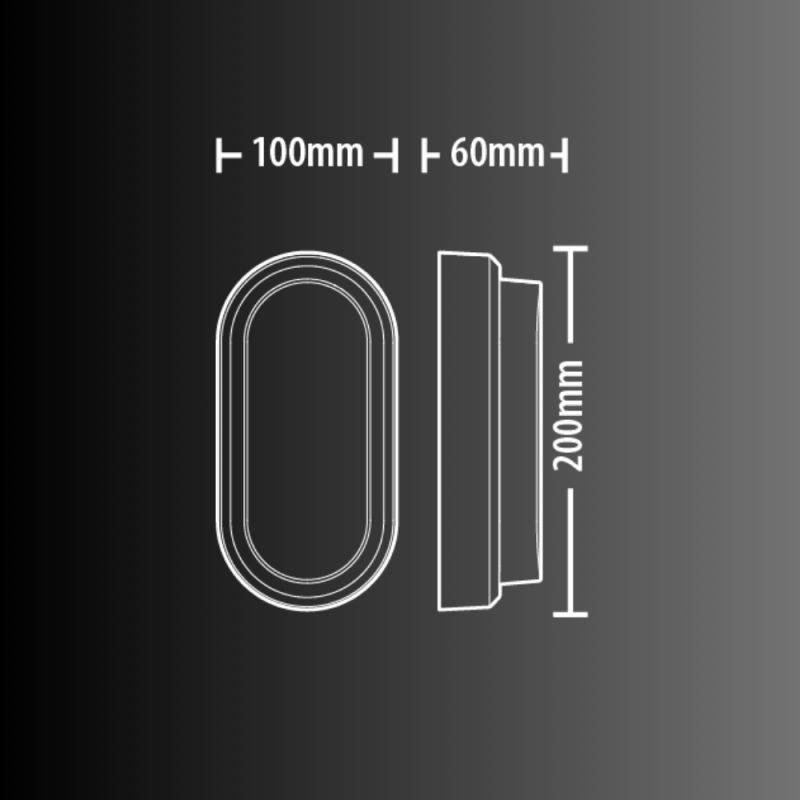 xanlite - Hublot LED oblong noir, IP65, 1500 Lumens, CCT - Image 4