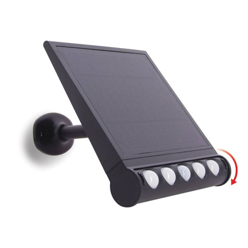 xanlite - Réglette solaire LED avec panneau déporté noir, 8 modes d'éclairage, IP65, 1000 Lumens, Blanc froid - Image 4