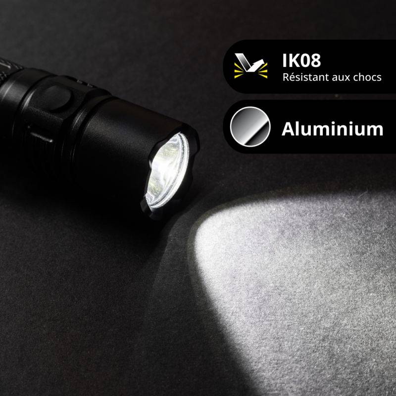 xanlite - Lampe torche LED sans fil 1200 lum. -Power Boost 2500 lum. IP44 USB rechargeable 6500K Blanc froid - Image 6