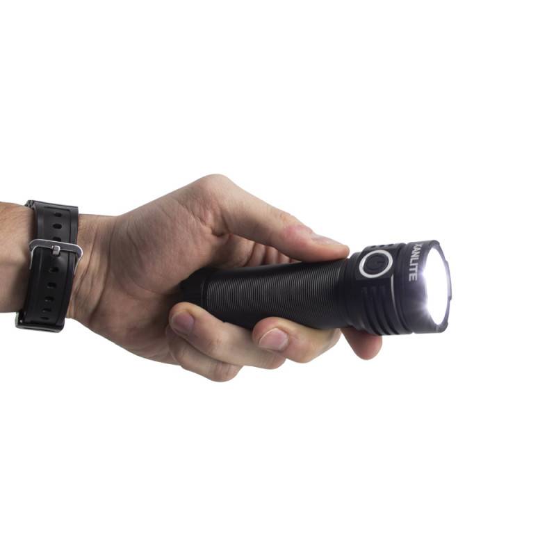 xanlite - Lampe torche LED sans fil 1200 lum. -Power Boost 2500 lum. IP44 USB rechargeable 6500K Blanc froid - Image 5