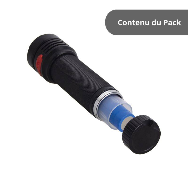 xanlite - Lampe torche LED sans fil 1200 lum. -Power Boost 2500 lum. IP44 USB rechargeable 6500K Blanc froid - Image 7