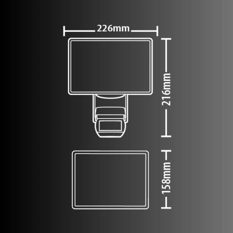 xanlite - Projecteur mural solaire LED, détecteur de mouvement désactivable, IP44, 1000 Lumens, Blanc froid - Image 4