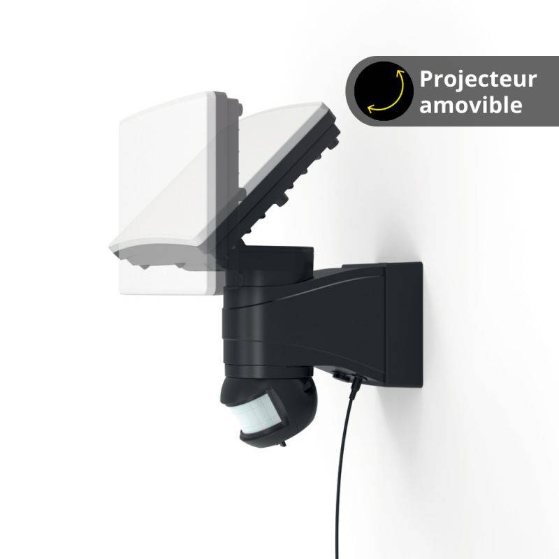 xanlite - Projecteur mural solaire LED, détecteur de mouvement désactivable, IP44, 1000 Lumens, Blanc froid - Image 5