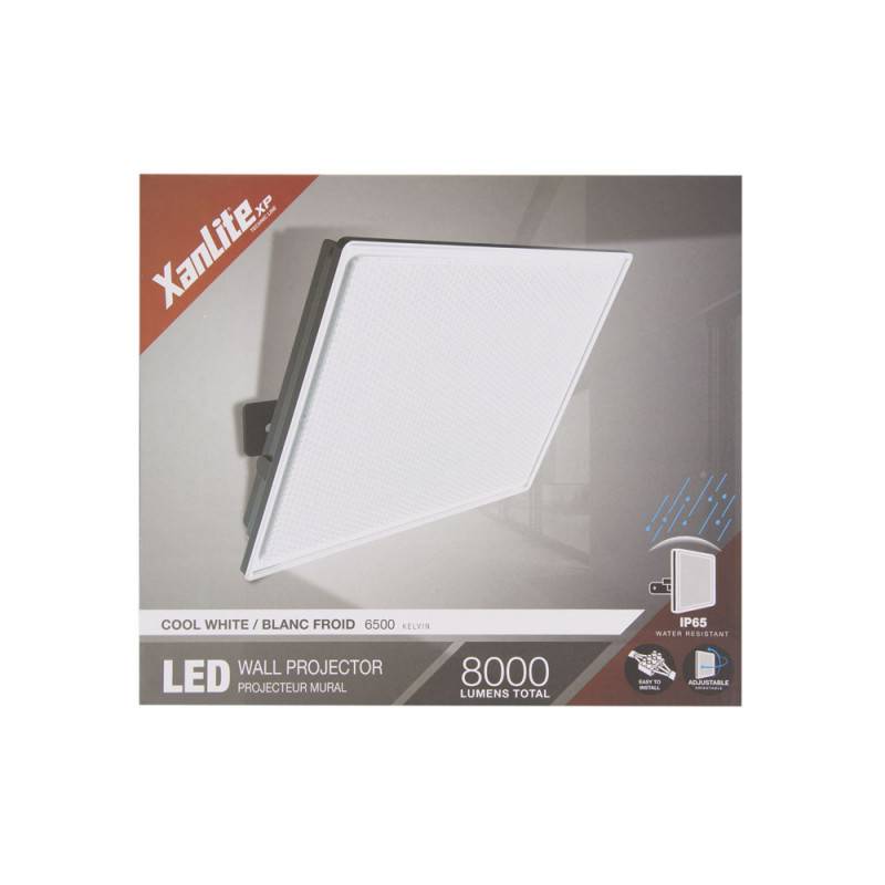 xanlite - Projecteur mural noir LED, IP65, 11000 Lumens, équivalence 600W, 6500K, Blanc froid - Image 4