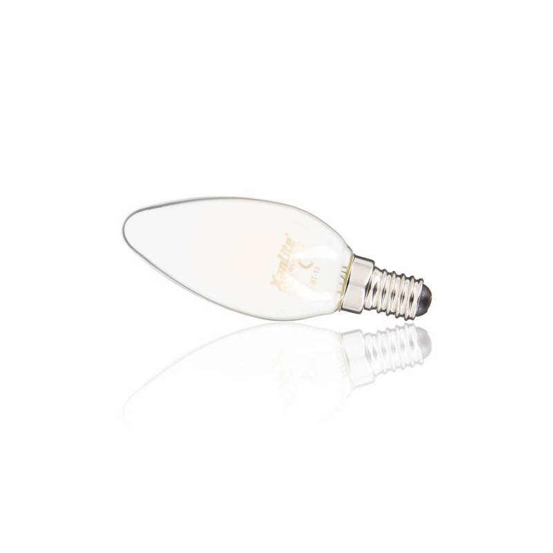 xanlite - Ampoule Filament LED Flamme Opaque, culot E14, 806 Lumens, équivalence 60W, 2700K, Blanc chaud - Image 5