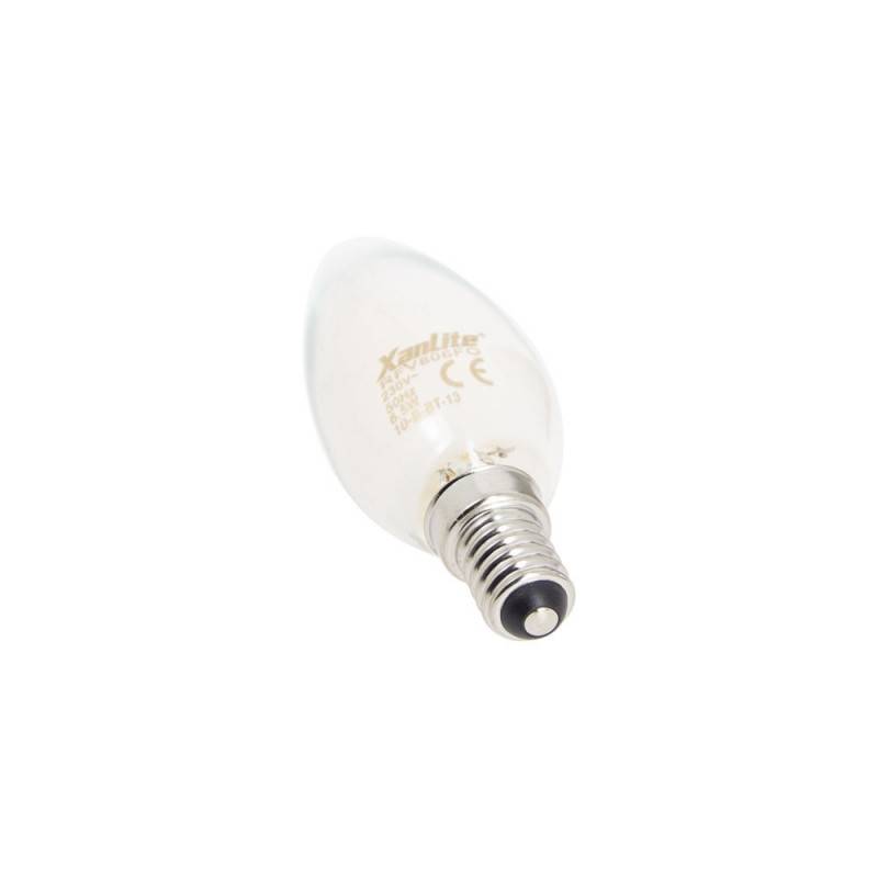 xanlite - Ampoule Filament LED Flamme Opaque, culot E14, 806 Lumens, équivalence 60W, 2700K, Blanc chaud - Image 6
