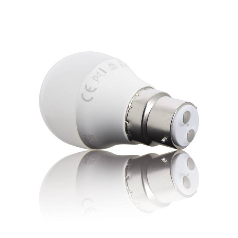 xanlite - Ampoule SMD LED P45 Opaque, culot B22, 470 Lumens, équivalence 40W, 4000K, Blanc neutre - Image 4
