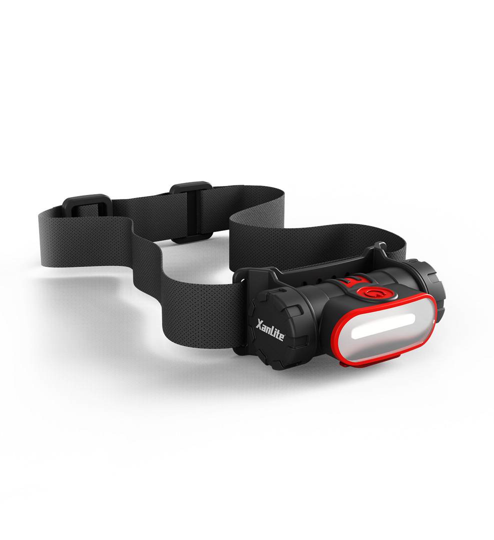 xanlite - Lampe torche frontale LED orientable USB recharg. 350 Lum. 3 modes, auto 6h 6500K Blanc froid - Image 9